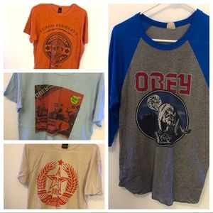 Bundle of OBEY Shirts!!!